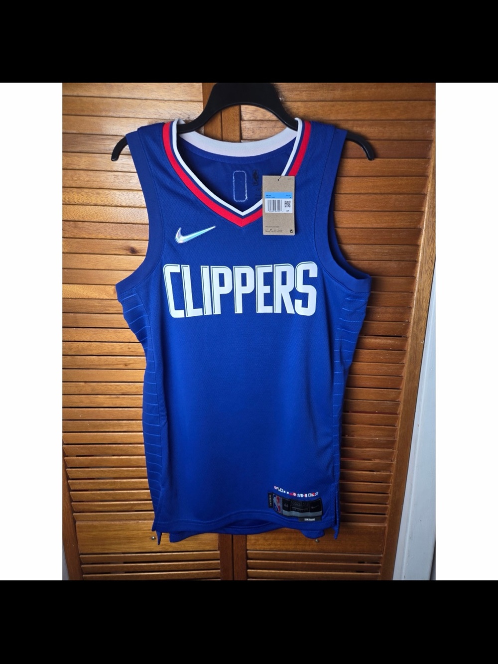 Nike LA Clippers Icon Edition NBA 75th Anniversary Jersey Blue DN2617-495 Mens M